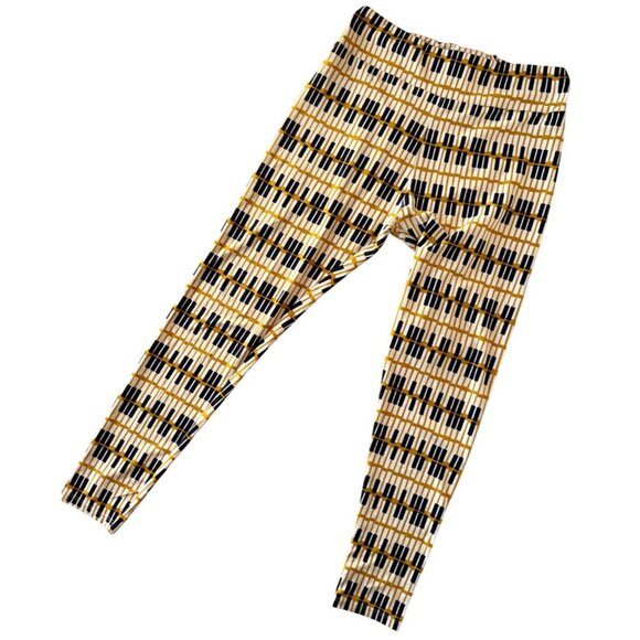 LuLaRoe Womens Leggings Size L XL Musical Piano Key Stretch Comfort Fit - Picture 2 of 10